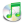 iTunes 7 Green Icon 24x24 png